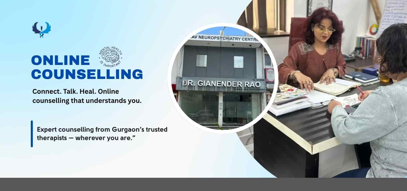 Online counselling for mental health support and emotional wellbeing